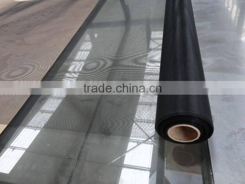Black coated mesh for window and door/ black coated insect screen/black coated mesh screening