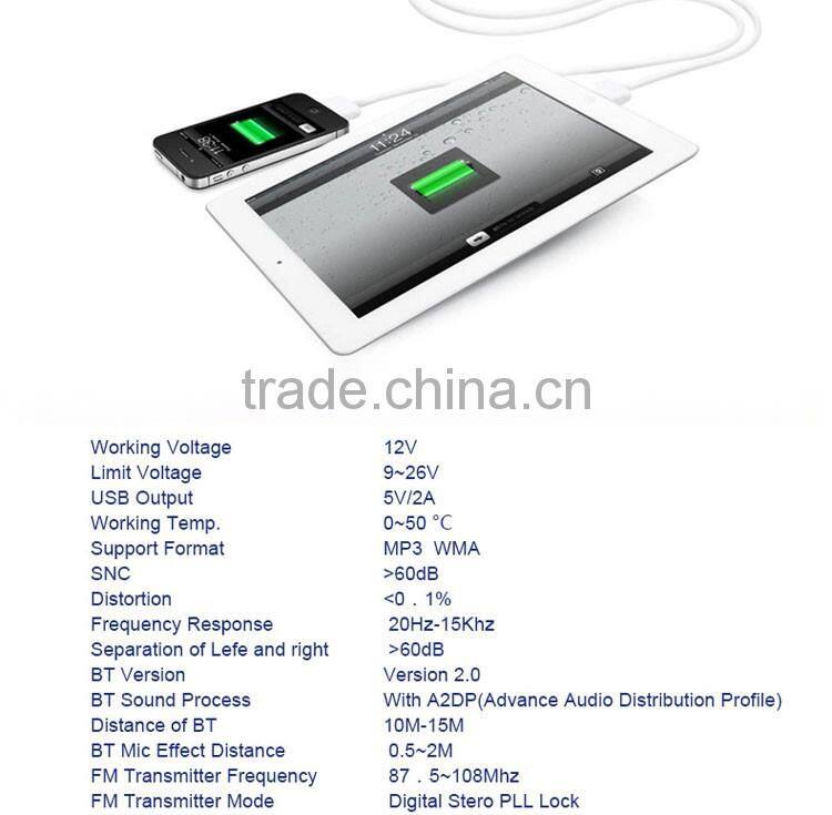 High Performance Digital Wireless Bluetooth Fm Transmitter