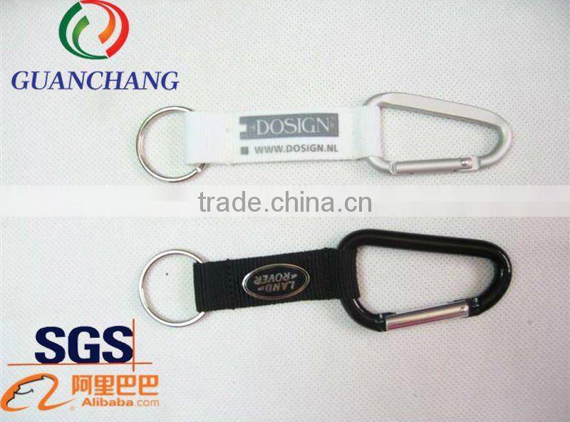 OEM short lanyards keychains with carabiner key chains and lanyards