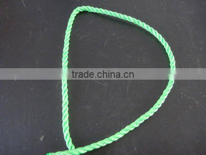 5mm 3-strand twist green pp splitfilm rope