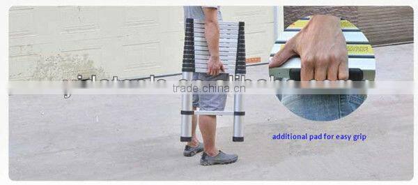 2x5 steps 3.2m EN131 extension telescopic aluminum ladder portable ladder
