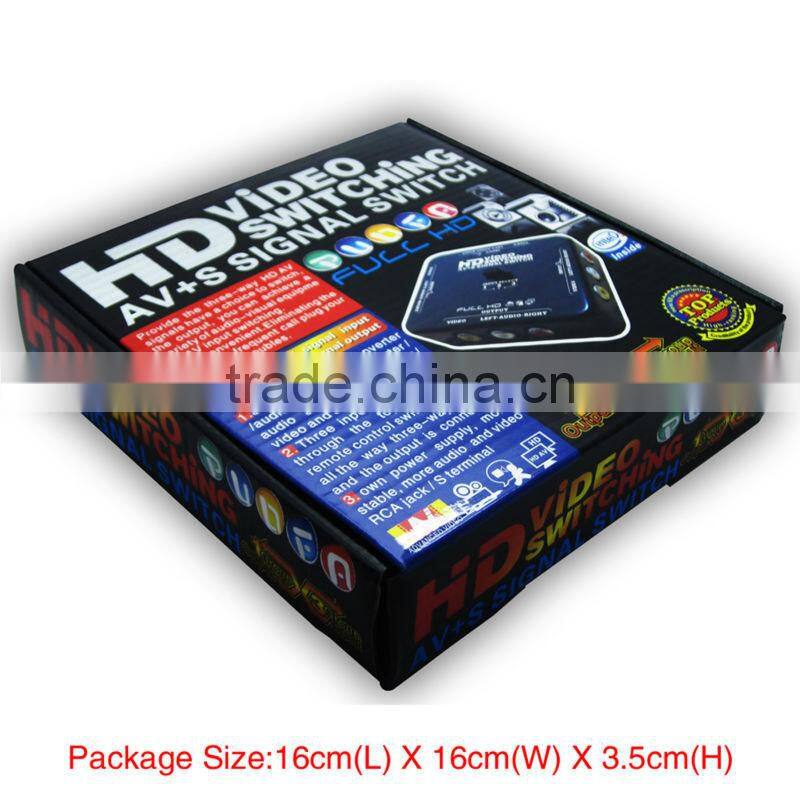 HD AV switch converter Audio Video signal switcher