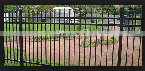 For School,Industry and residental Powder Coated Hot Dipped Galvanised picket Steel Security Fence