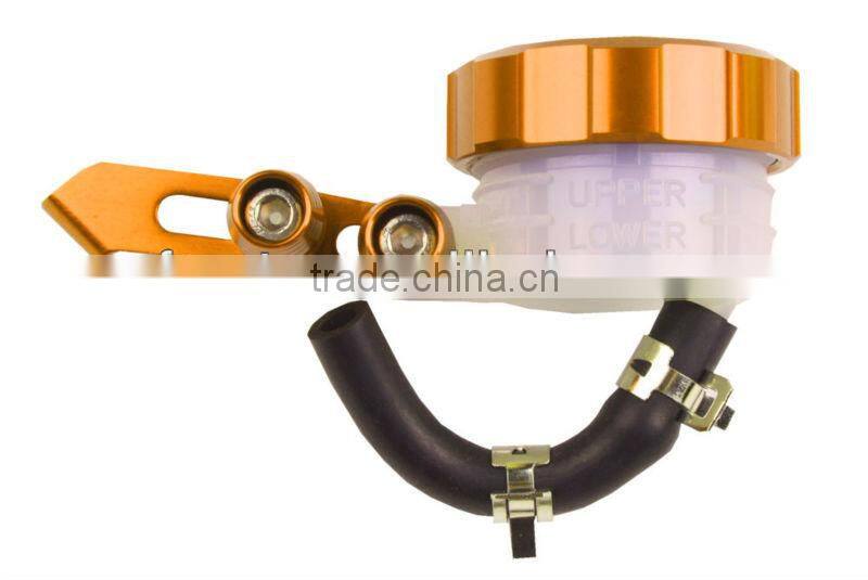 High Performance CNC Motorcycle Brake Tank Reservoir for Honda Yamaha Suzuki Kawasaki Aprilia BMW Ducati KTM Yellow