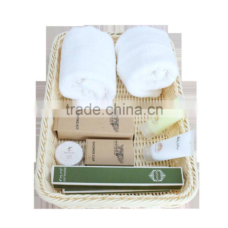 Cheap wholesales plastic rattan handwoven basket for storage bath room accessories