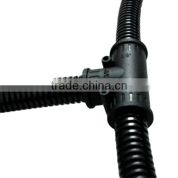 PP tee joint connectors for pipe connecting