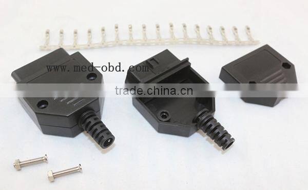 Assembled OBD2 Female Connector Plug with Enclosure