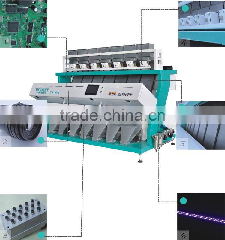Optical High Speed Date LED CCD Sense Color Sorter