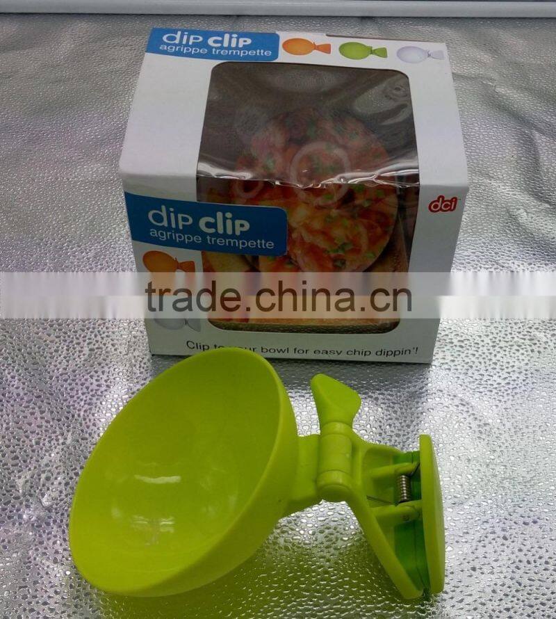 dip clip dip bowl Mini Plastic Dip Clips Dip dish Plastic Bowl With Clip