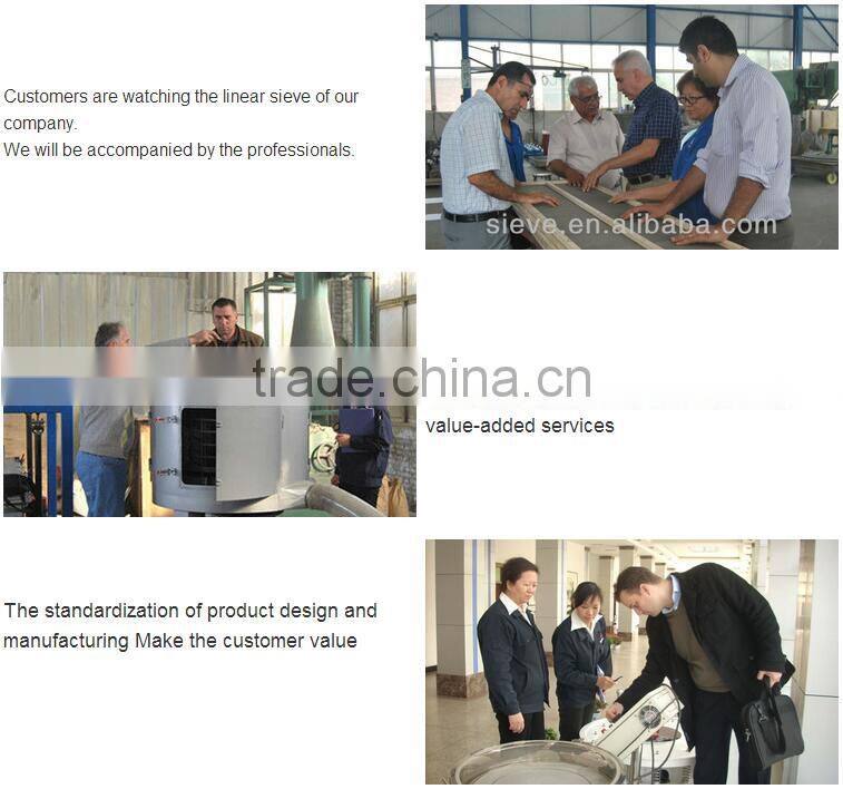 Vbrating screen for egg power