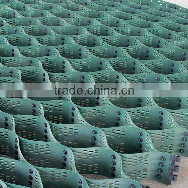 High strength HDPE geocell to support the pipeline and sewer