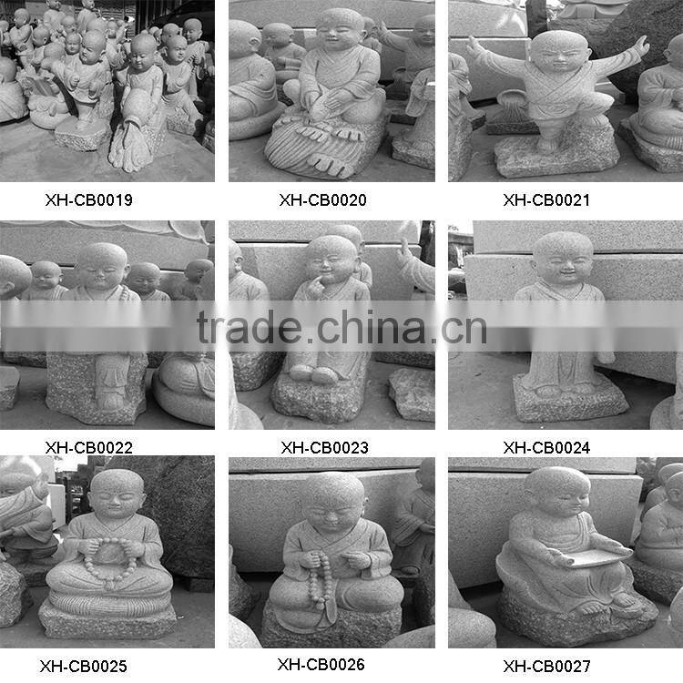 Lovely stone monk buddha statue with package