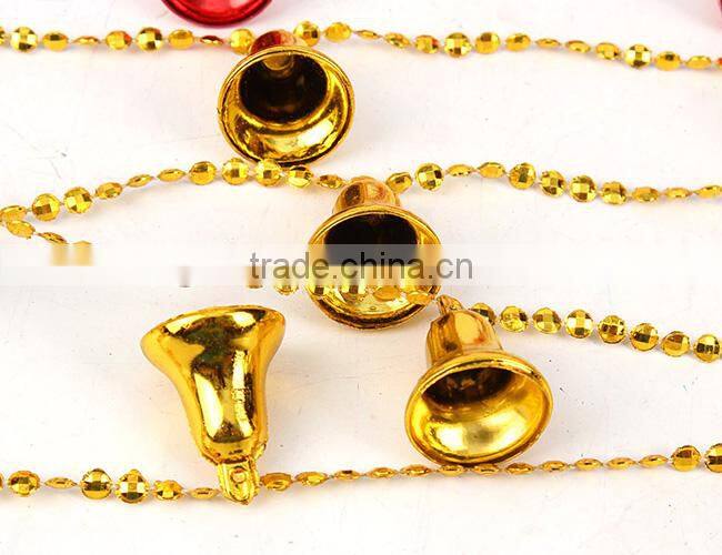 Wholesale cheap bright christmas small bells christmas trees ornament