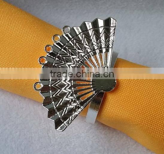 cheap gold fan napkin ring