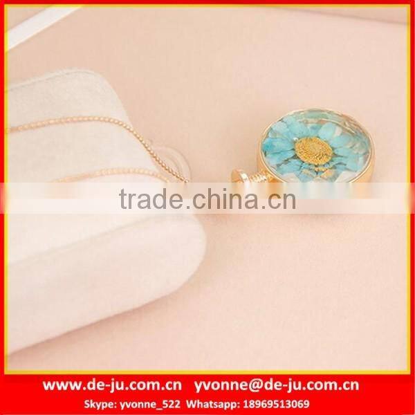 Newest Flower Design Gold Necklace