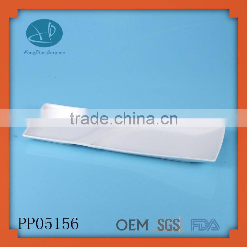 ceramic rectangular divided plate,combination plate
