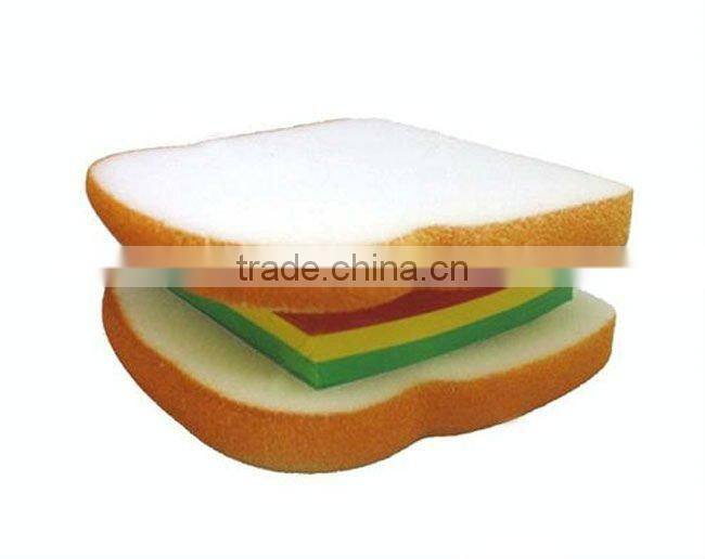 Supply fashion cute sandwich note pads sticky note pad small order