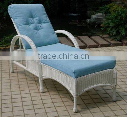 Garden wicker sun bed apple rattan daybed outdoor furniture