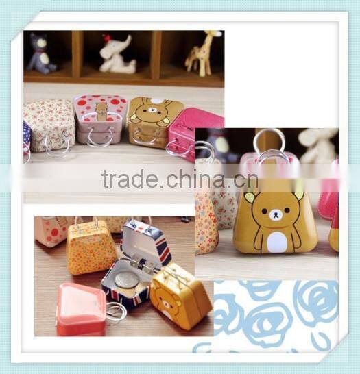 New Small Storage Jars Rectangular Iron Tin Gift Jewelry Holder Storage Box 1Pcs