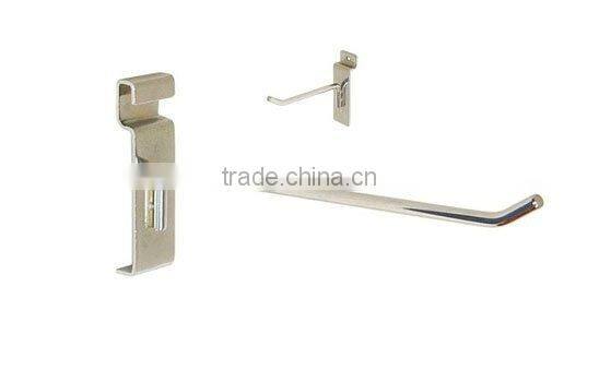 Supermarket Retail Store Display U Shaped Slot Board Hook slatwall