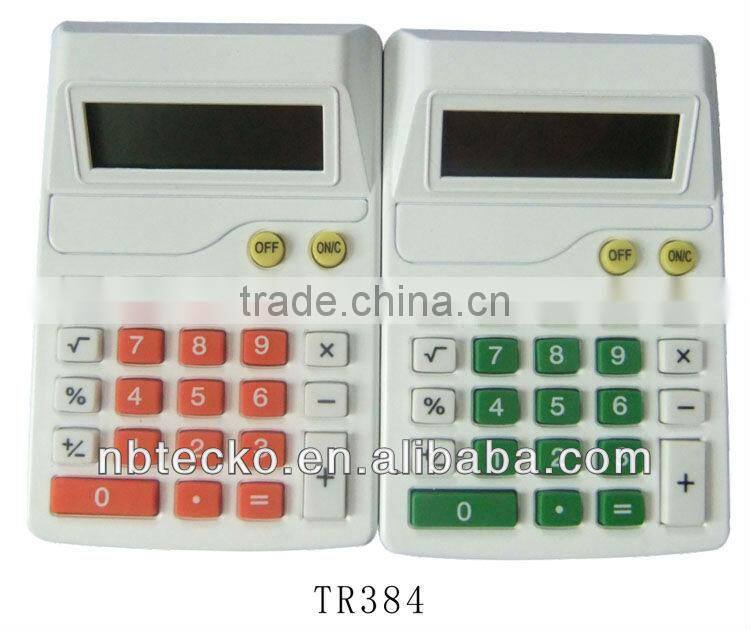 Good selling logo printed plastic electronic desktop calculator