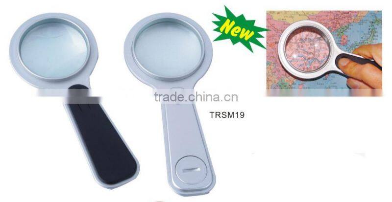 Hand hold magnifier with LED light/illuminating magnifier/LED magnifier