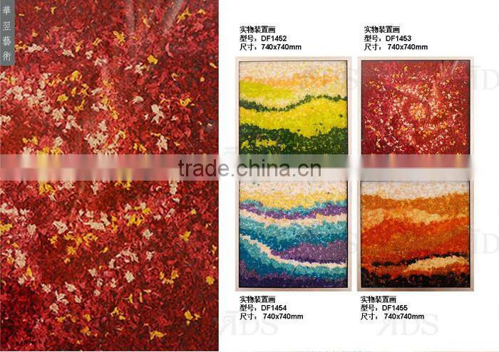 Framed Handmade saw dust wooden wall art