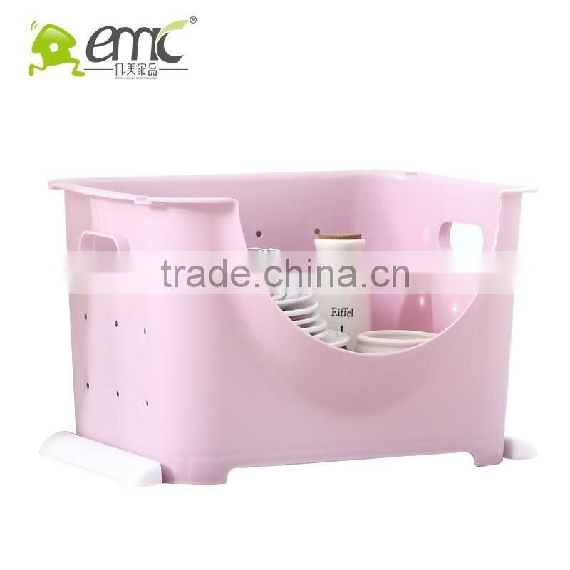 Stacking Baskets, Plastic Stacking Baskets, Plastic Handle Stacking Baskets