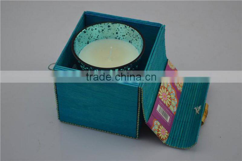 bamboo wholesale glass jar with spoon