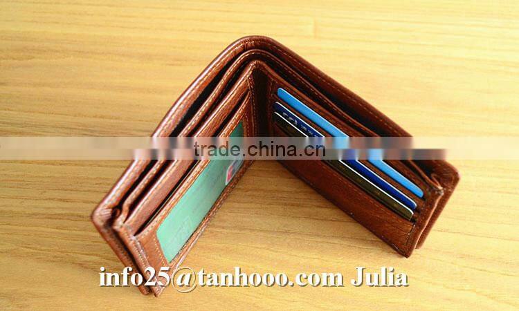 High quality genuine leather wallet/ travel wallet/men wallet
