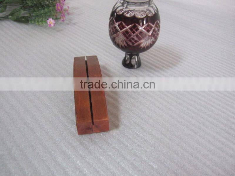 wooden name card holder Wooden nate / photo base holder