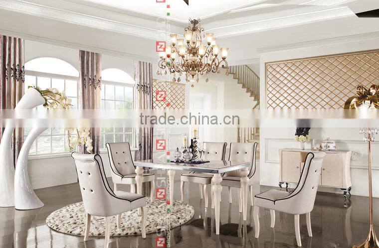 2014 marble top dining table, artificial marble dining tables, marble dining table and chairs LV-A803