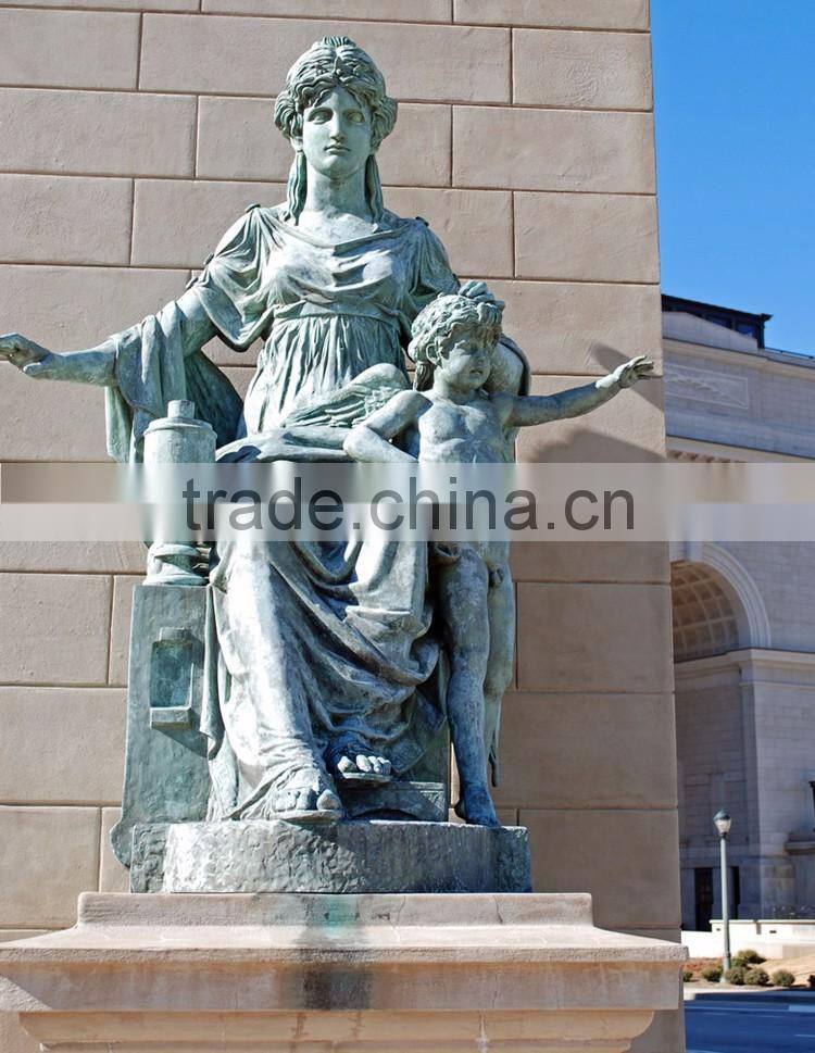 outdoor garden decoration stone carving marble justice statue