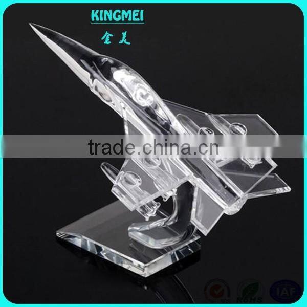 Mini Optical Crystal Aircraft Aeroplane Model For Birthday Souvenir