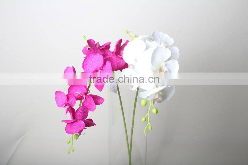 Two branches decorative butterfly orchid artificial butterfly orchid flowers landscaping flowers