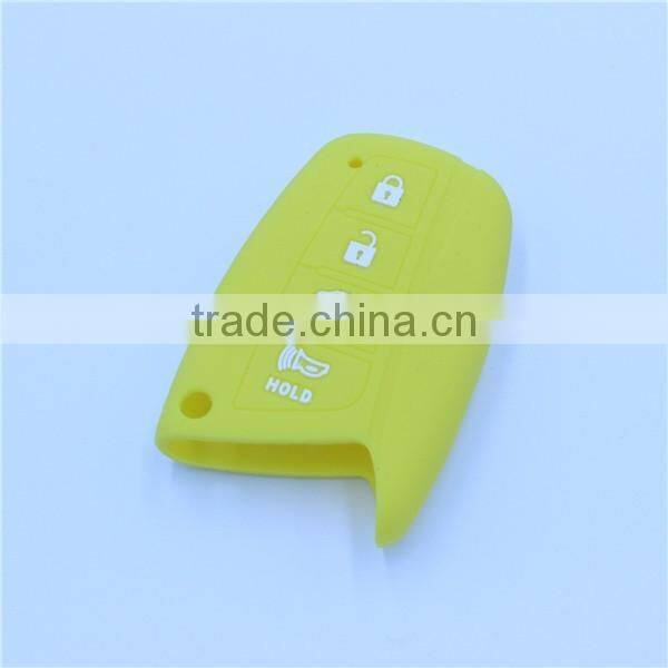 Factory Wholesale Exclusive Silicone Car Key Cover For Hyundai 4 buttons