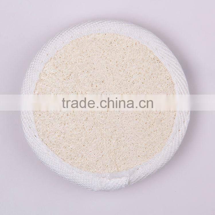 Round Bath and shower loofah luffa Body Scrubber With Elastic Belt