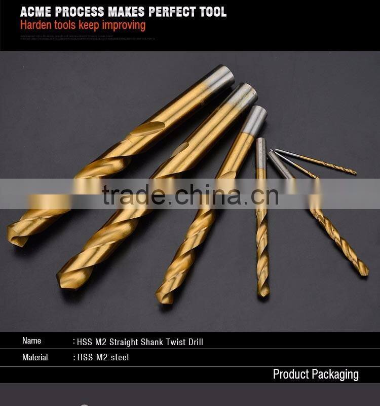 Professional 1MM-5.5MM HSS M2 Straight Shank Twist Drill