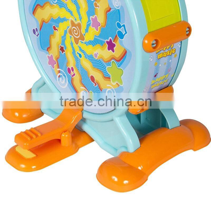 2016 Best sell cheap musical plastic electronic drum set toy for kids