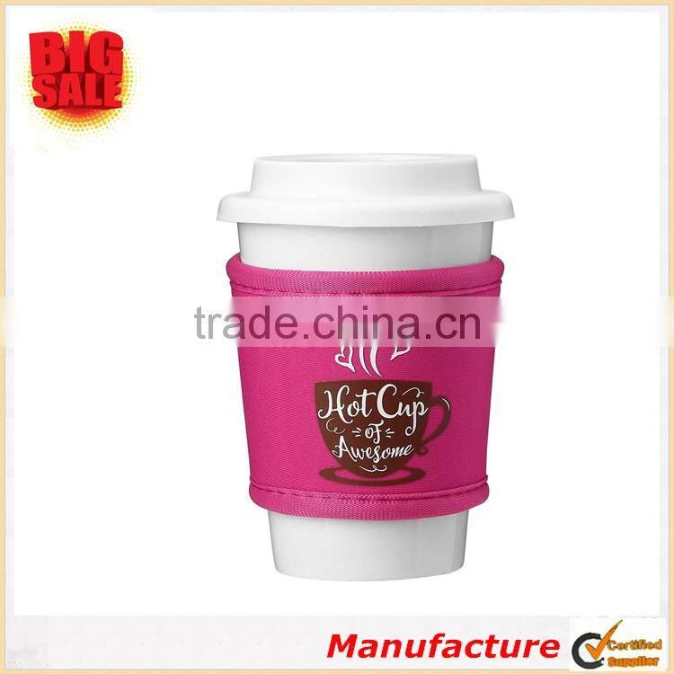 2017 Newest Design Mixed Color Design Practical Cup Sleeve Insulated Coffee Cup Sleeve Neoprene Cup Sleeve
