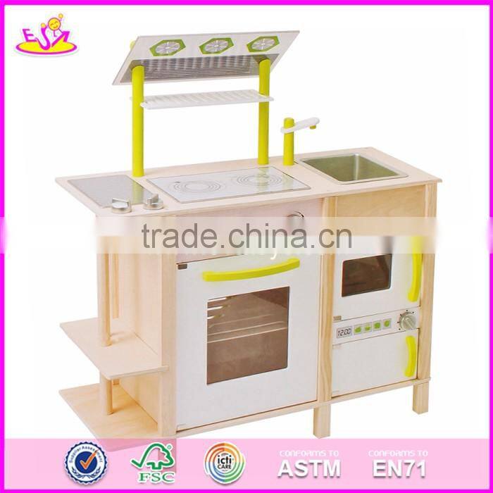 2017 new design giraffe preschool toy wooden children play kitchen W10C234