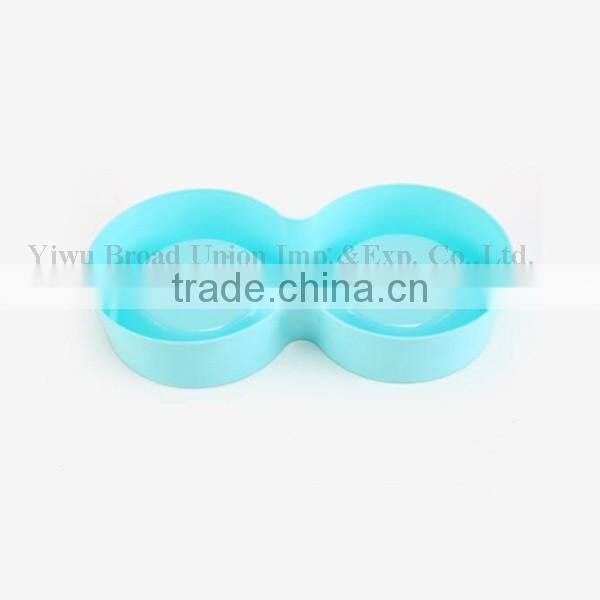 High Quality Double Plastic Travel Dog Food Bowl