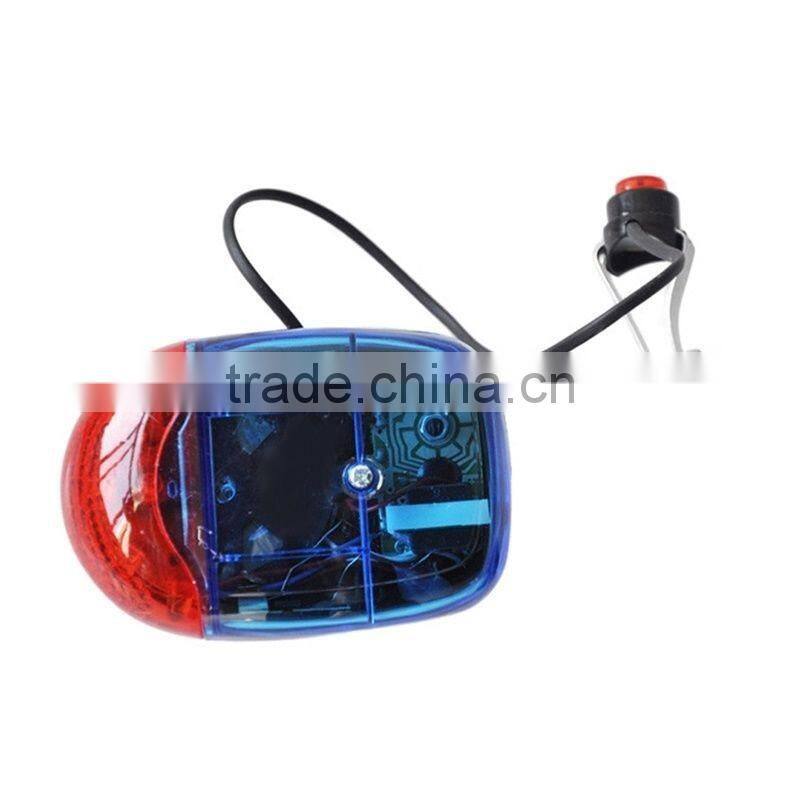 5 LED Bike Bicycle Light Loud Electronic Horn Bell Alarm Voice Speaker 8 Tones