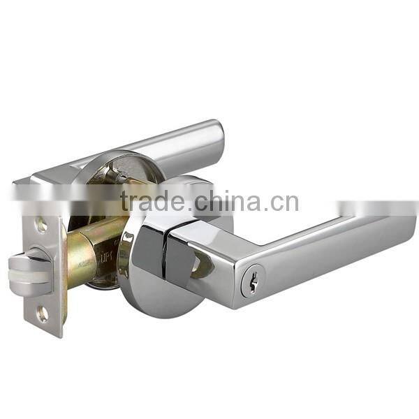 round stainless steel square lever handle door lock for hotel and home