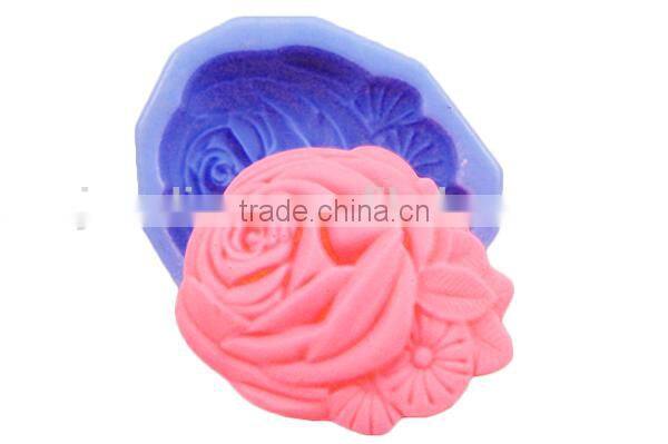 As see on TV flower shape silicone soap and candle mold