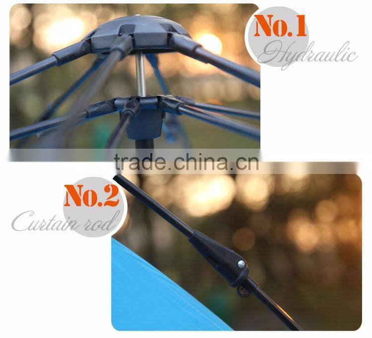 automatic style outdoor camping double layer 3-4 person family water proof tent