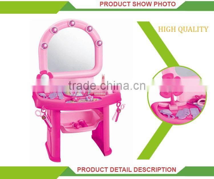 High quality plastic real girl toy mini cheap simple dressing table