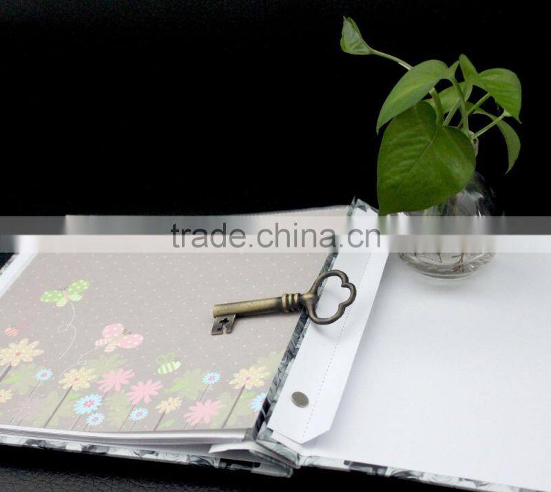 H2016 fashion christmas alibaba china supplier PU western leather family photo albums manufacture