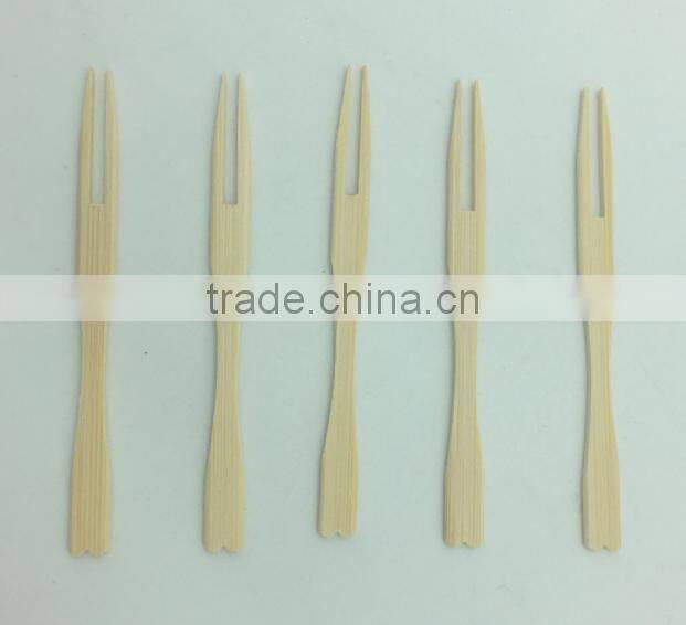 9cm bamboo fruit fork for sale