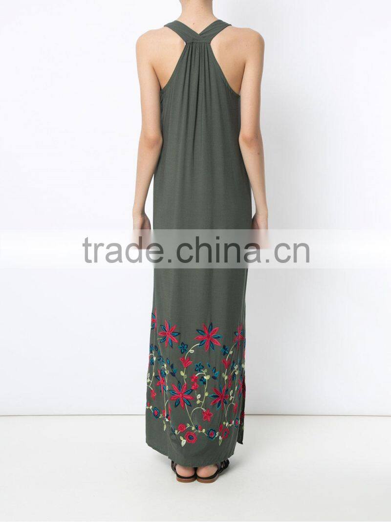 Vintage Pakistani Women Embroidered Maxi Dress Design Salwar Kameez hsd2204